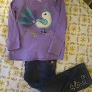 Gymboree 2t Peacock Outfit
